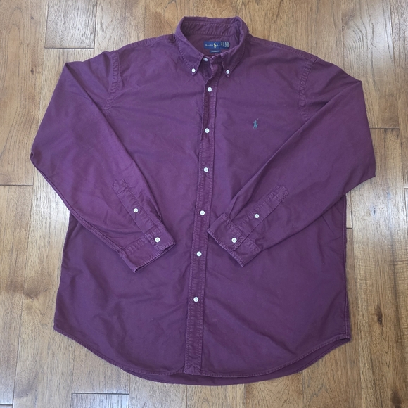 Ralph Lauren Blue Label Other - Ralph Lauren Classic Fit 100% Cotton Plum Button Down Long Sleeve Shirt. XXL